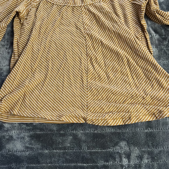 Maeve Square neck Striped Long sleeve Top - Picture 3 of 9